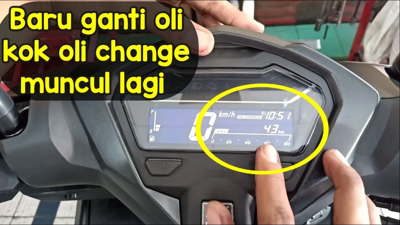 Penyebab oil change menyala setelah ganti oli #oilchange #vario125 #vario150