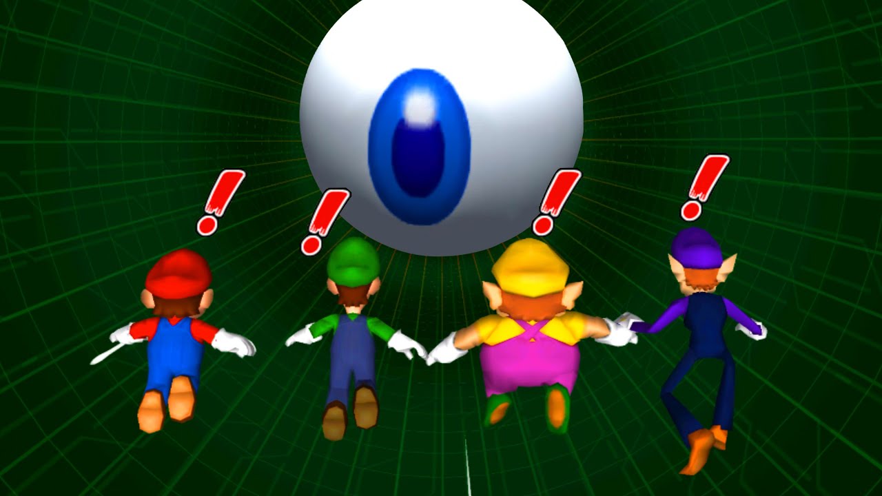 『マリオパーティ8』ミニゲームマリオVsルイージVsワリオVsワルイージ(COM最強 たつじん)