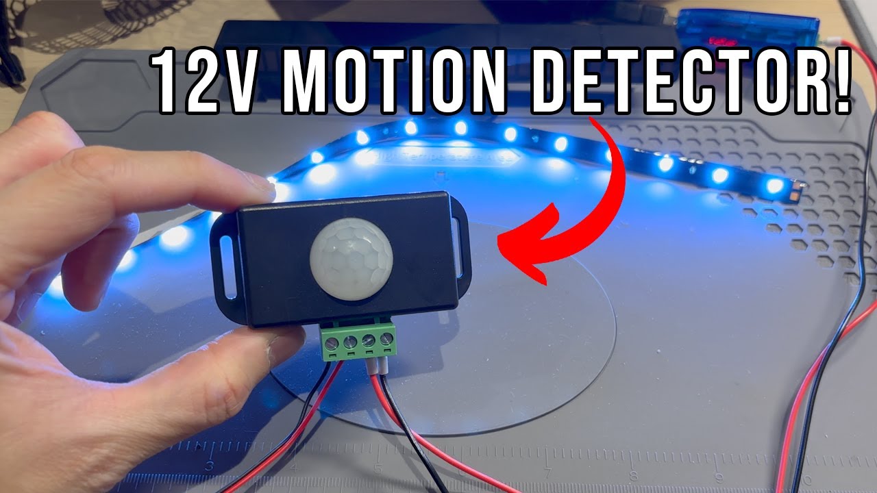 12V PIR Motion Sensor Unboxing & Test with LED Strip | Simple DIY Motion Light!
