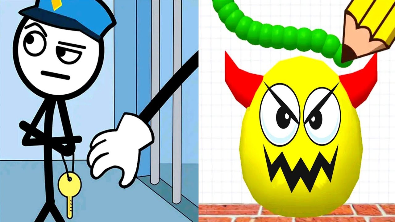 Draw To Smash vs Thief Puzzle - Satisfying ASMR Gameplay Max Level