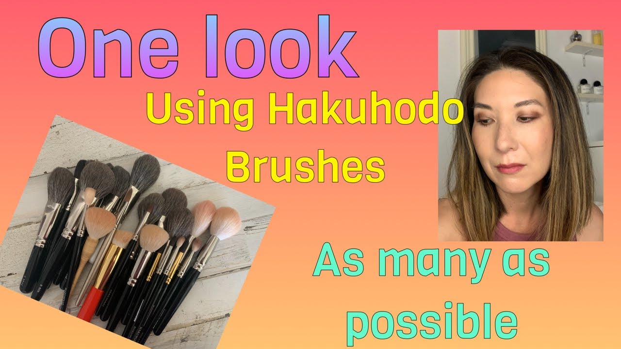 HAKUHODO brush demo.  As many as possible
