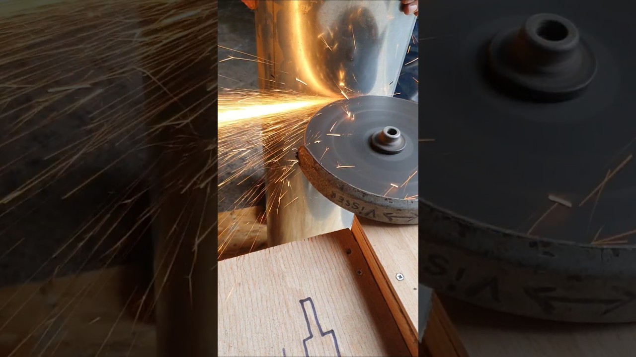 comment couper un  tube droit de 30 cm à la disqueuse 