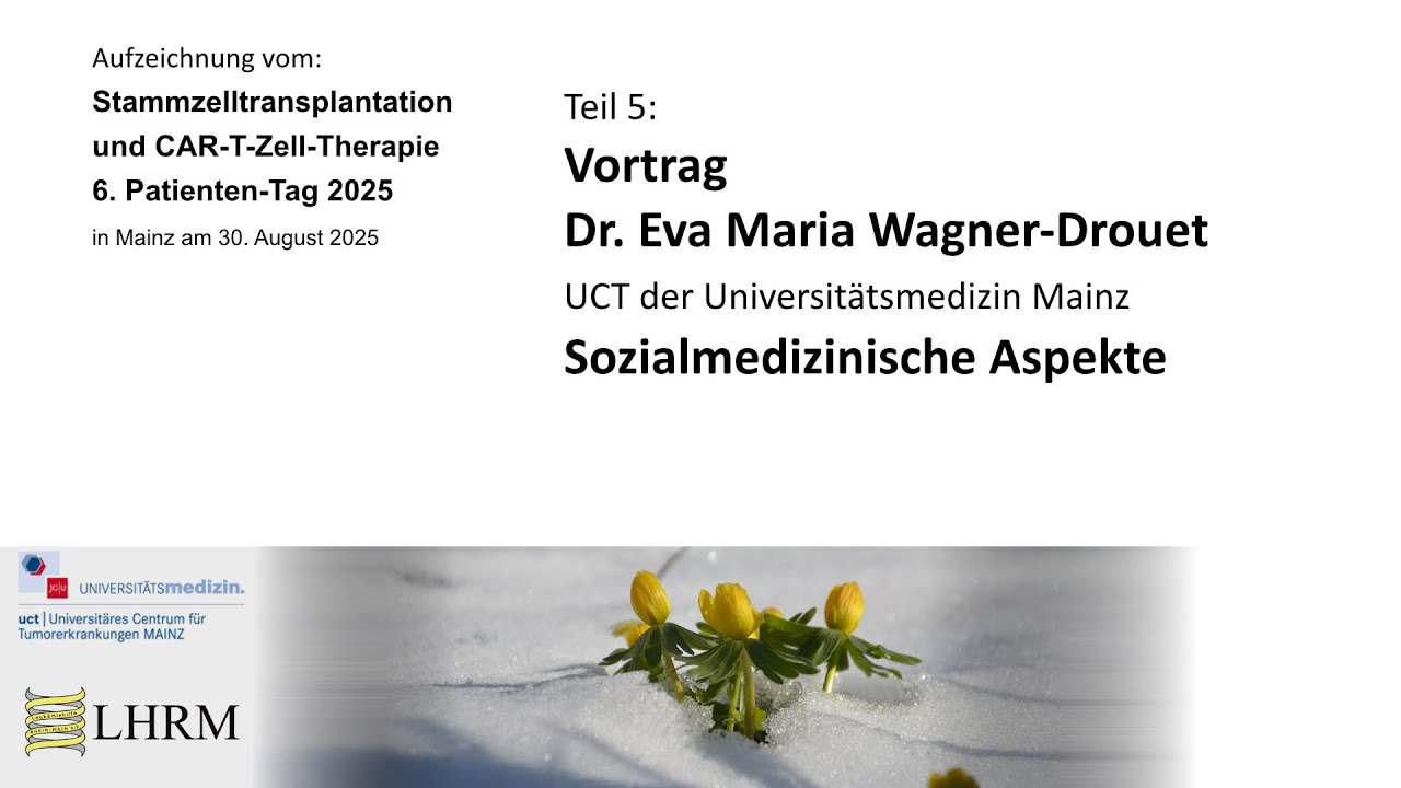 Teil 5, Vortrag: Sozialmedizinische Aspekte