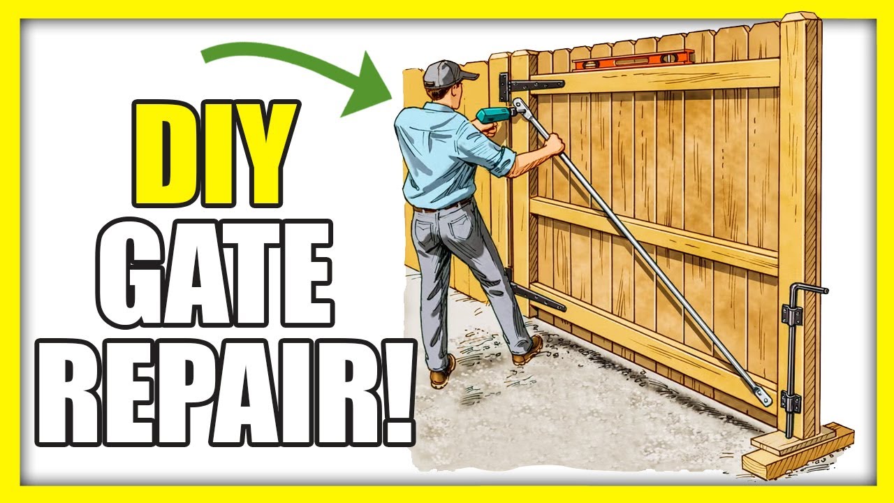 ✅ Fixing a Fence Gate That Won’t Close Properly – Easy DIY Repair!
