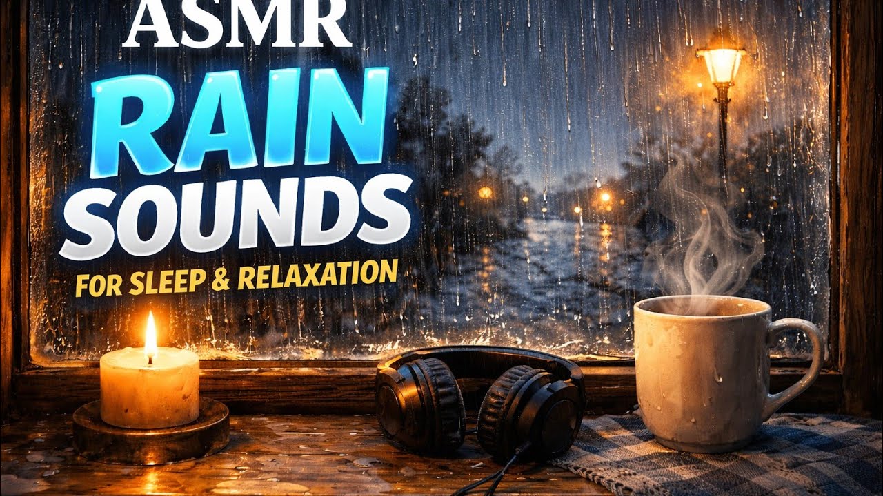 Heavy Rain Sounds at Night 🌧️ | Deep ASMR Rain for Sleep, Relax & Study