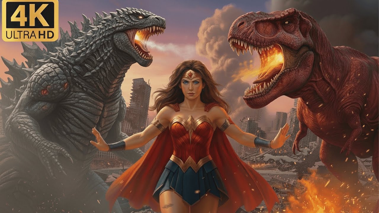 Epic Battle: Godzilla vs T-Rex – Ultimate Jungle Fight Scene 🦖 | Godzilla Movie | Bigfoot Movie