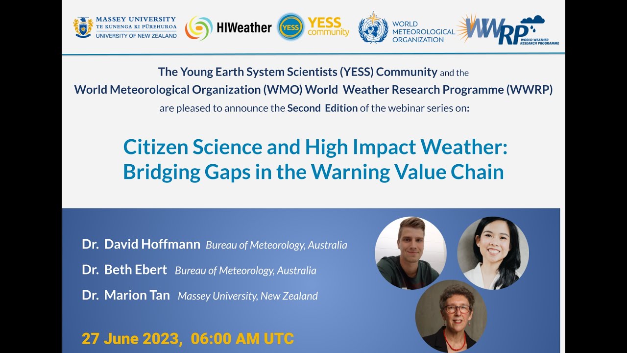 HIWeather webinar - Citizen Science and HIW: Bridging Gaps in the Warning Value Chain