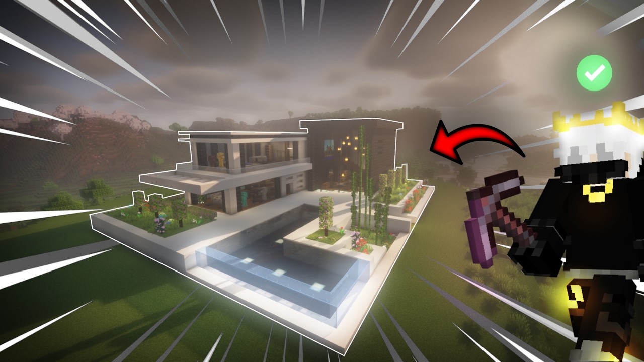 🏠 ¡CASA MODERNA en MINECRAFT! | Tutorial Completo Paso a Paso