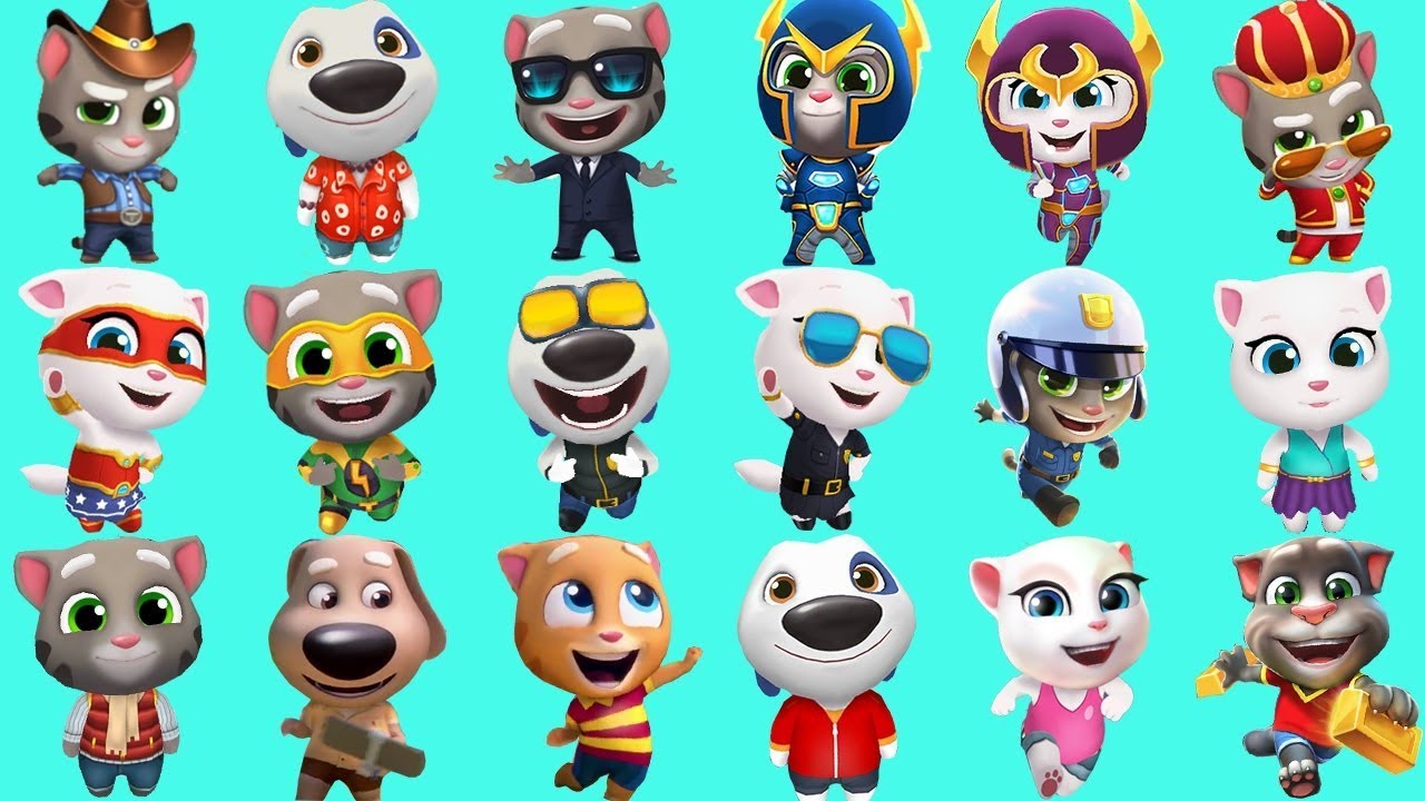 Talking Tom Gold Run - Activate 18 characters in the game can not be more wonderful