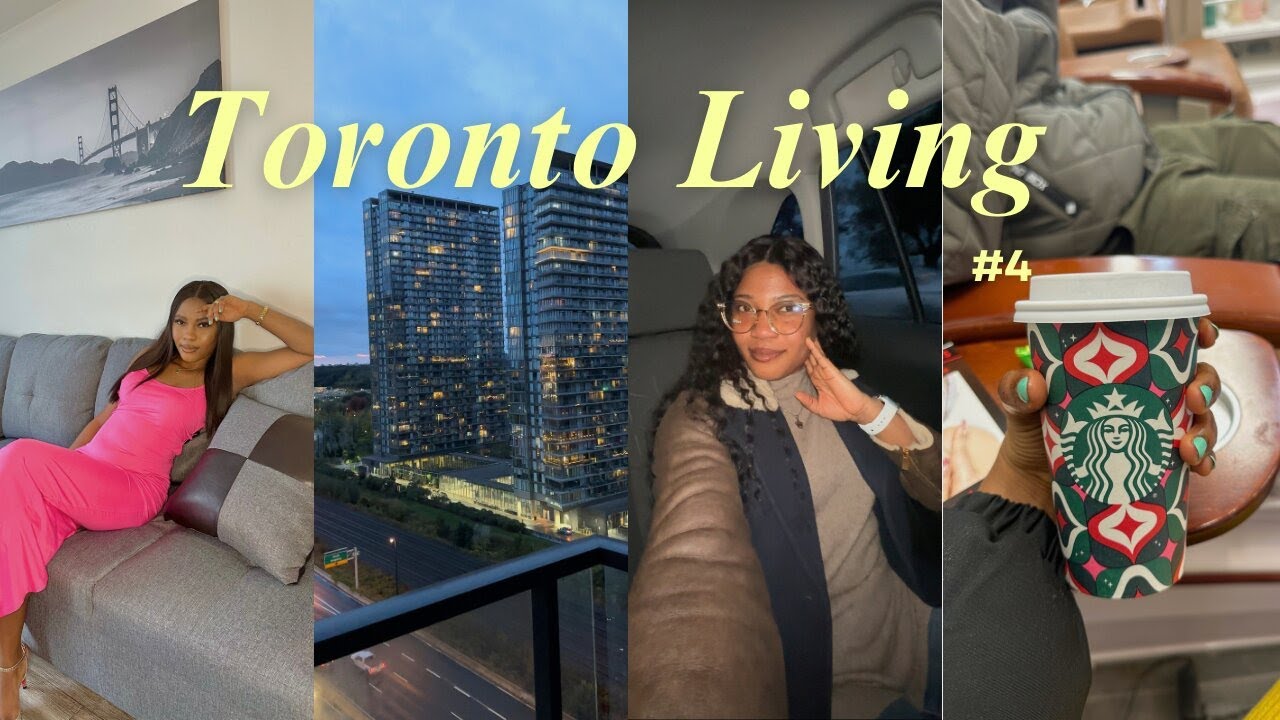 TorontoLiving #4 | First Thanksgiving, LIVING ROOM SET-UP, pool date, surviving college & more!