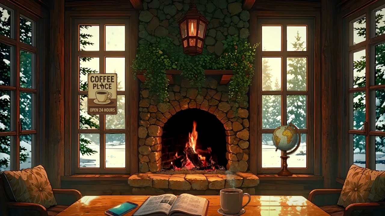 Evergreen Grounds [only fireplace sounds - no music]