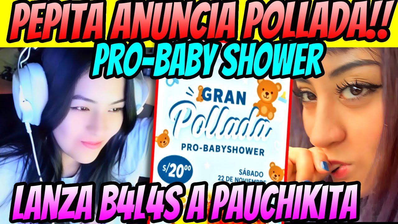 PEPITA ANUNCIA POLLADA PRO BABY SHOWER PARA EL HIJO DE SUSTENTO