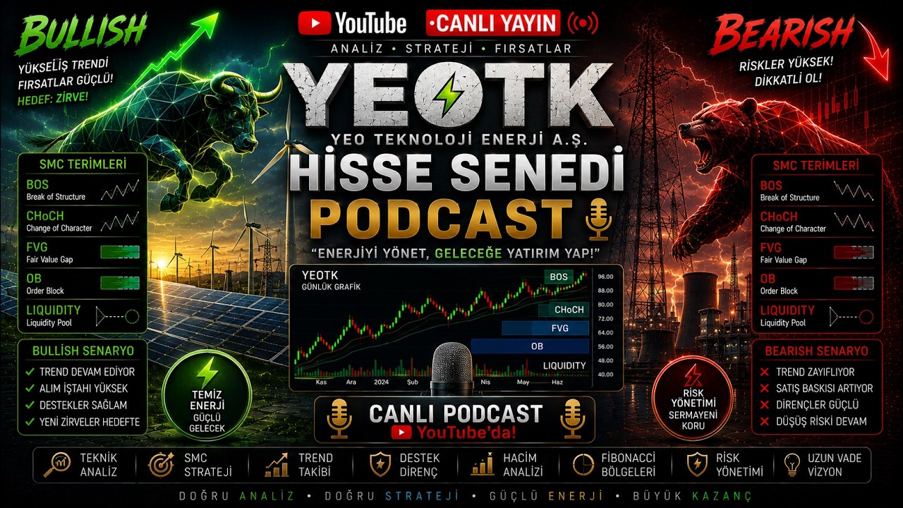 #YEOTK Hisse Takas Analiz Podcasti -  B&uuml;y&uuml;k Oyuncular Sahaya İndi! Takas Verileri Ne S&ouml;yl&uuml;yor?