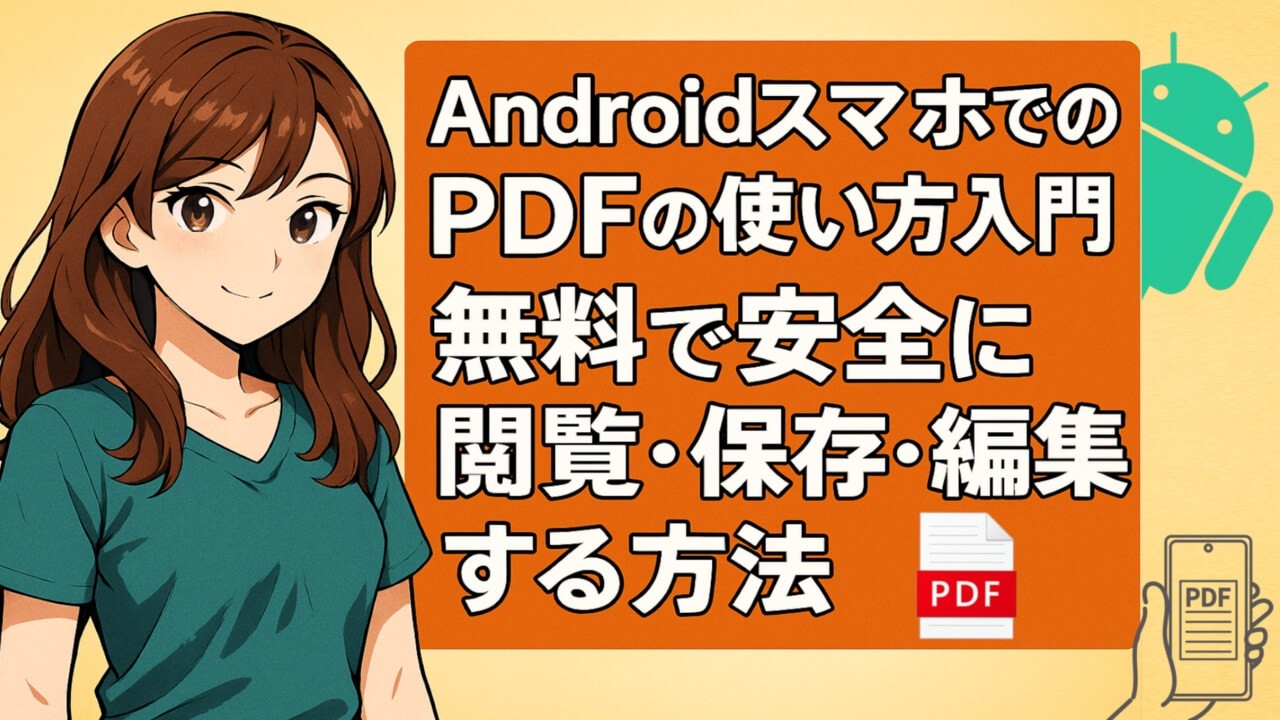 AndroidスマホでのPDFの使い方入門！無料で安全に閲覧・保存・編集する方法