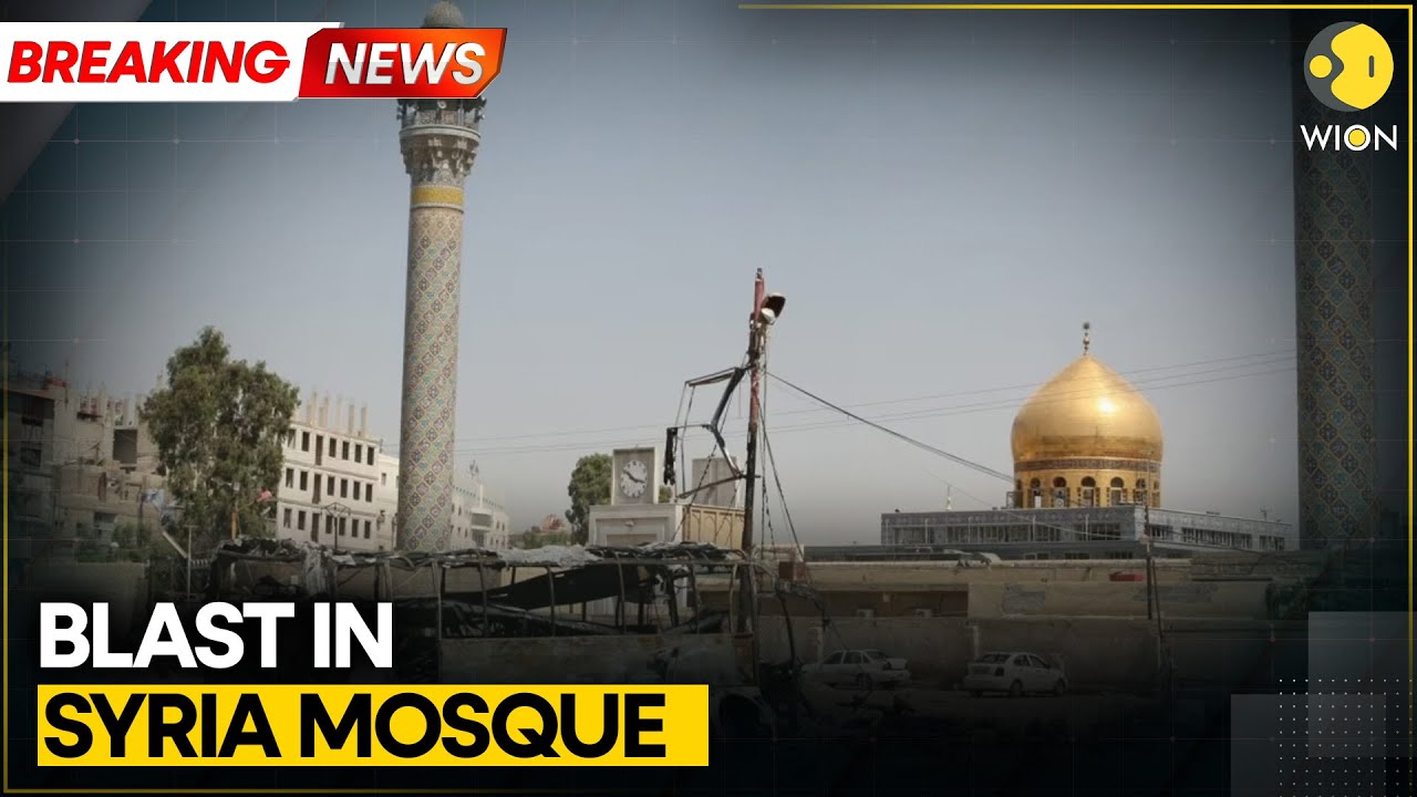 Syria Mosque Explosion: Blast Reported at Mosque in Homs, Syria | WION BREAKING
