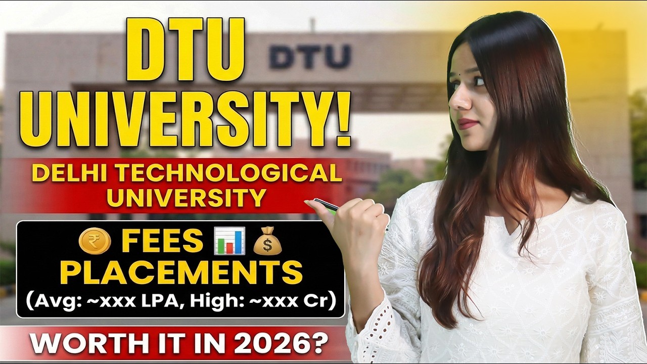 Delhi Technological University BTech Review | Worth It in 2026? | DTU Delhi | Fees, Cutoff & Package
