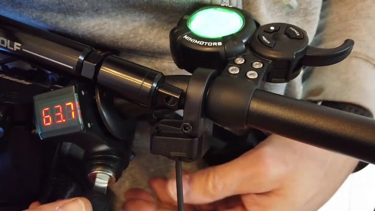 Installer un Contacteur a clé sur trottinette électrique avec LCD Minimotors