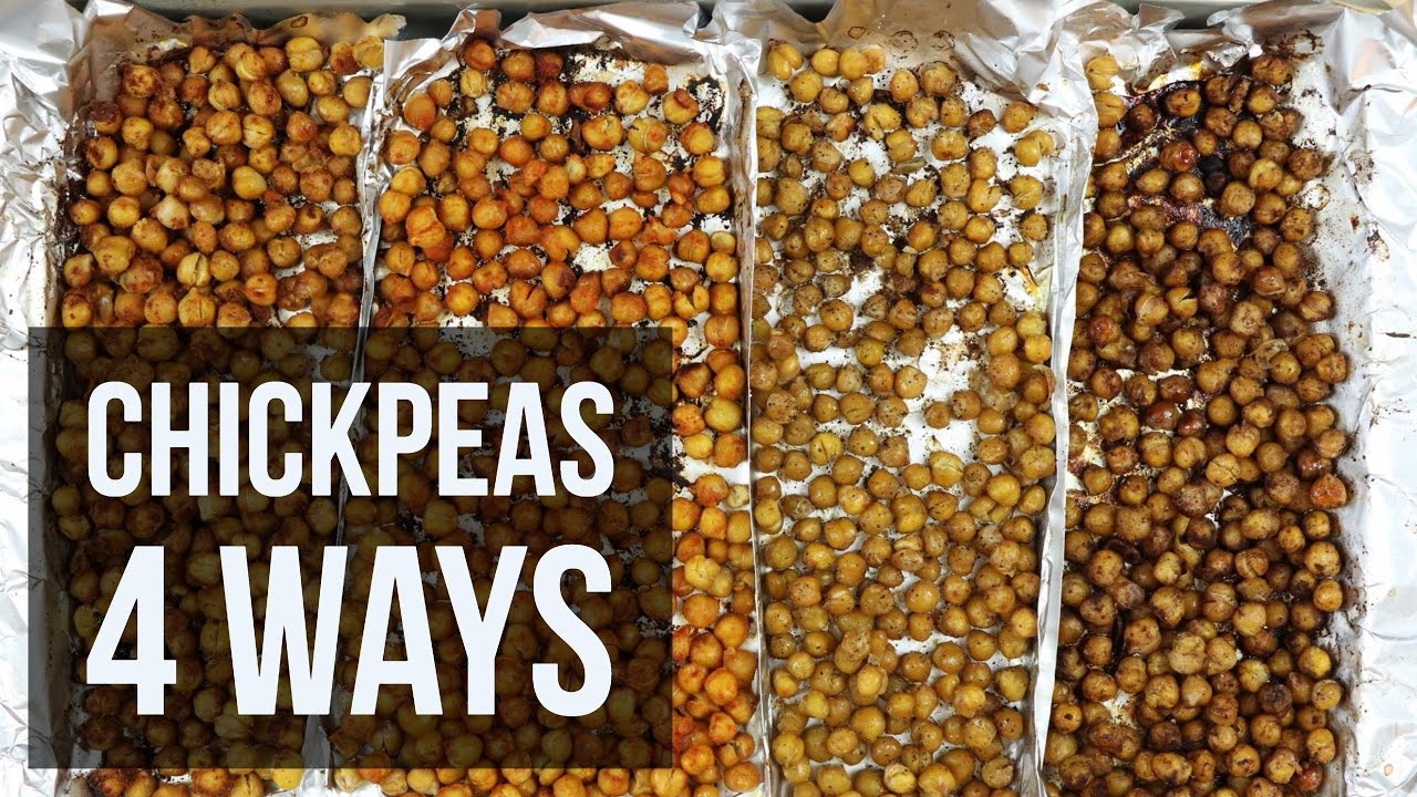 Roasted Chickpeas 4 Ways | Healthy Vegan Snack Recipe by Forkly