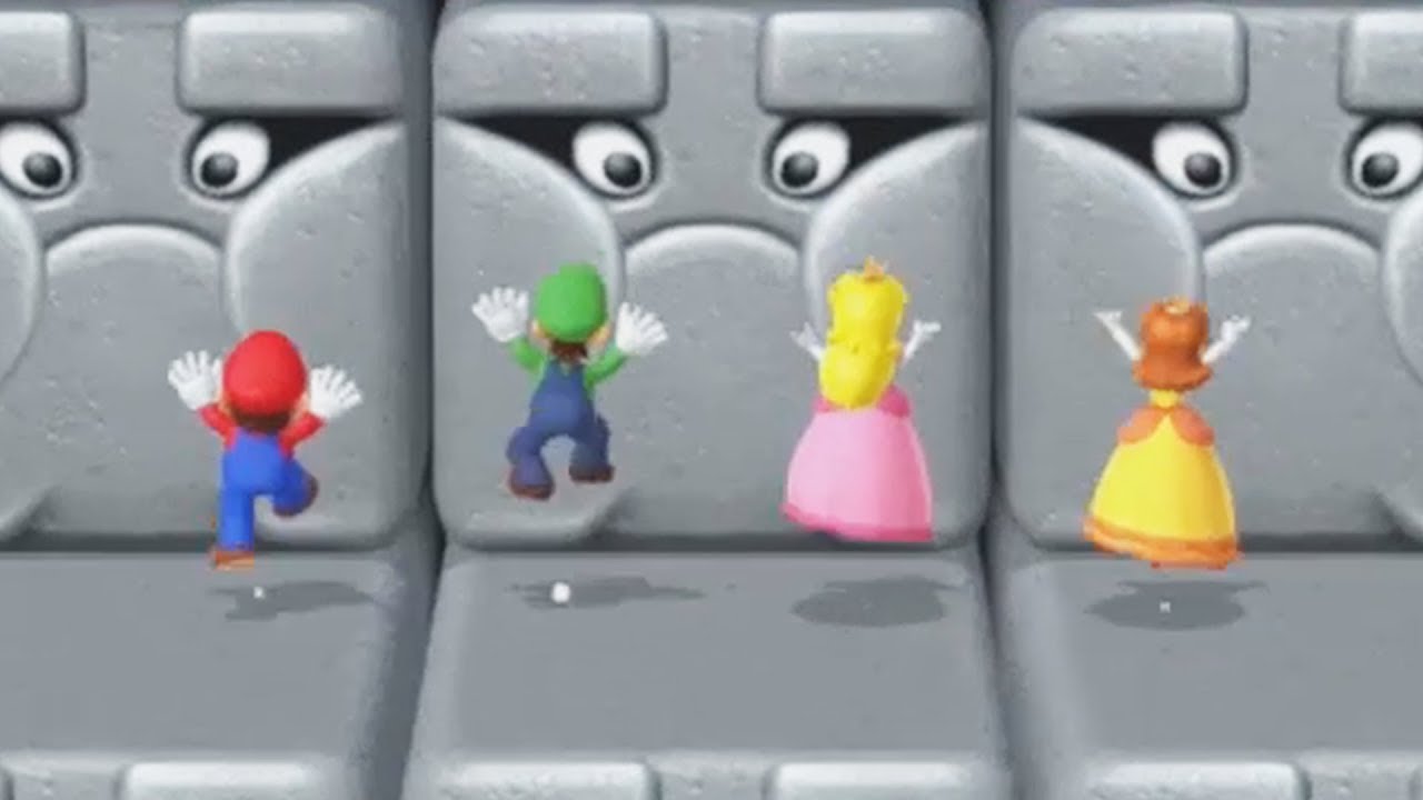 Mario Party 10 All Funny Minigames - Mario Vs Luigi Vs Peach Vs Daisy (Master Cpu)