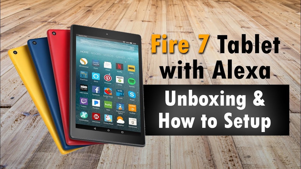 Fire 7 Tablet with Alexa 2017 Unboxing & How to Setup - H2TechVideos
