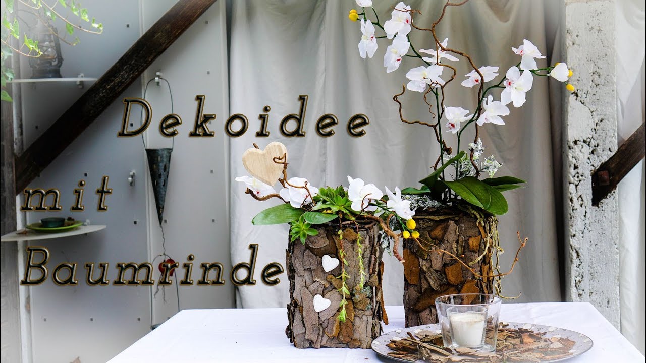Dekoidee mit Baumrinde✔ |  DIY