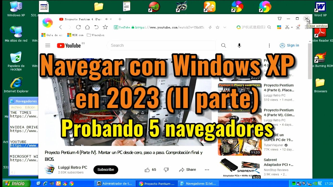 Navegar con Windows XP en 2023 (II Parte): K-Melon, MyPal, UC Browser, 360 Browser, 360 