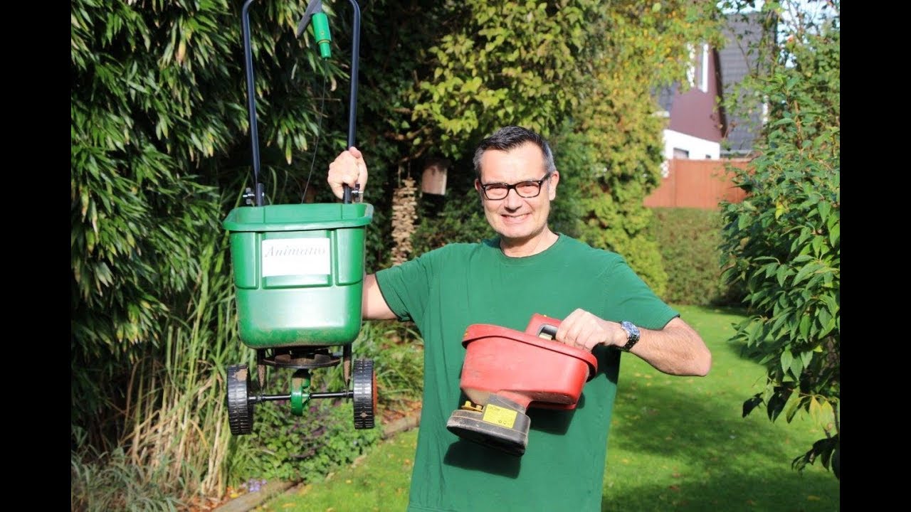 Wolf garten Handstreuer | Rasen Tellerstreuer | Einhell Handstreuer | Streuwagen Test - NewWonder555