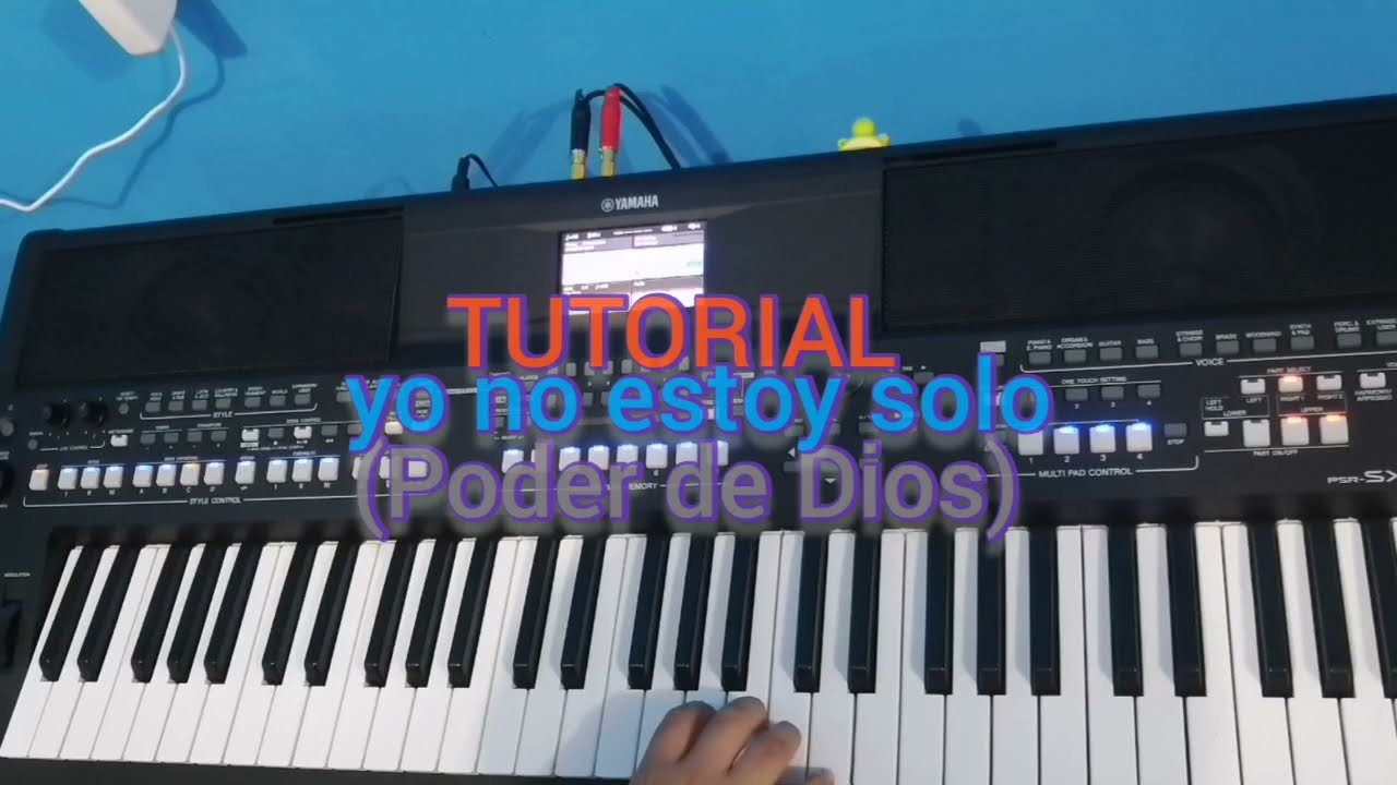 Tutorial en este mundo yo no estoy solo // Ministerio Poder de Dios (Yamaha sx600)
