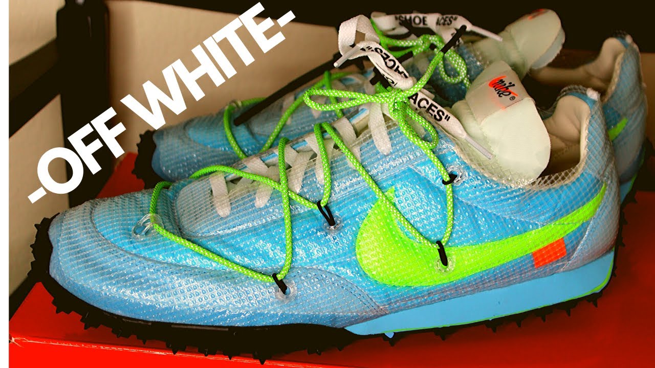 Nike -Off White- Waffle Racer ( Blue)