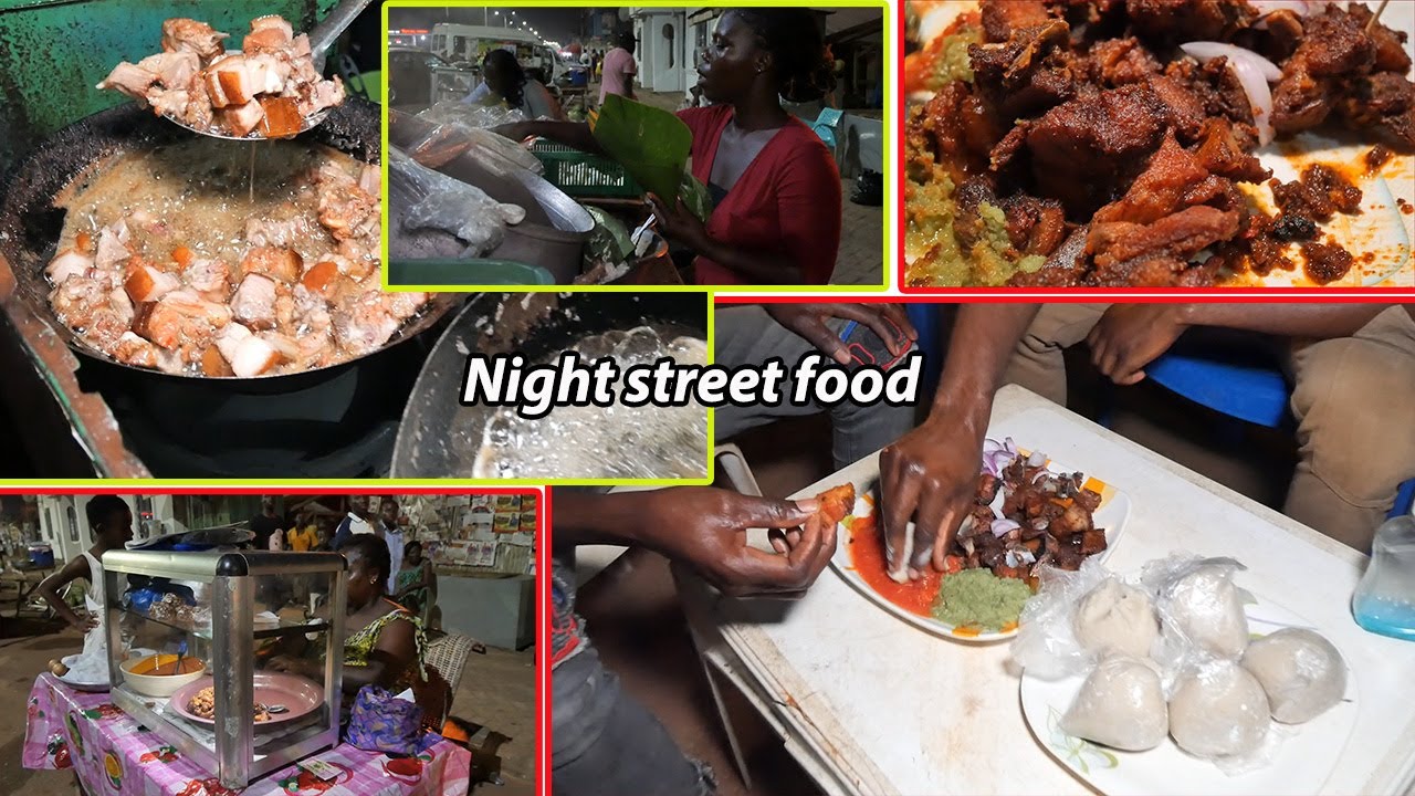 Sunyani Street Food at Night!! Ghana's Local Night Street Food