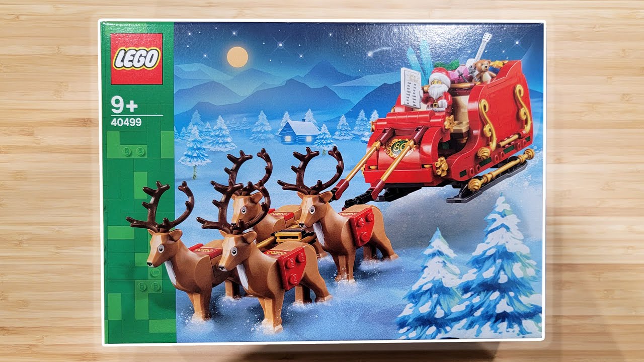 LEGO Santa's Sleigh WITH FOUR REINDEER!