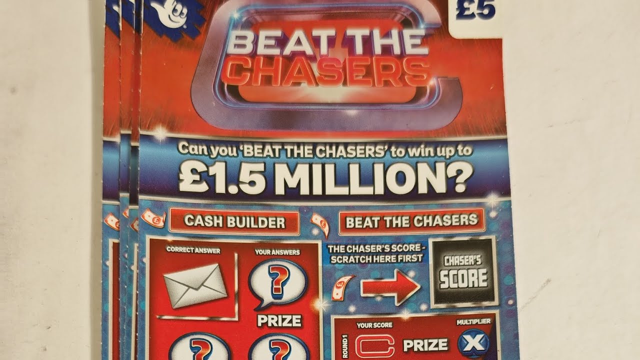 Новые скретч-карты Beat the Chasers, в игре &pound;25