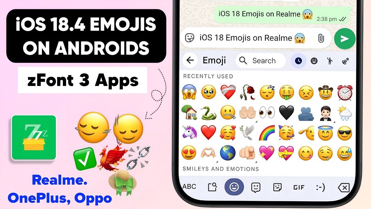 iOS Emoji On Android Realme | iOS Emoji On Instagram | iOS 18.4 Emoji On Realme 😱🔥