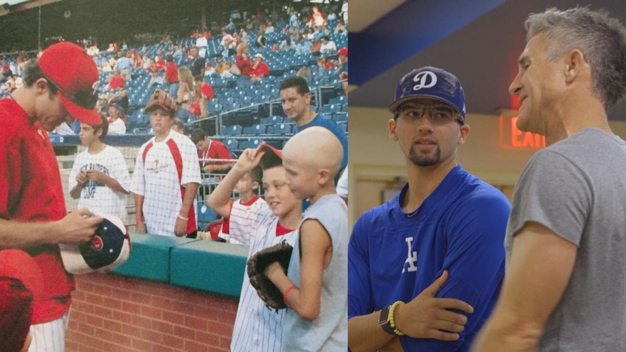 Cancer Survivor Who Met Baseball Hero as a Kid Now Plays for Same Organization