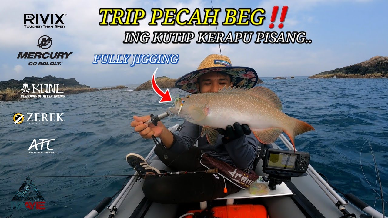 AKU BAWAK ING MELAWAT KEBUN KERAPU PISANG!!..INFLATABLEBOAT FISHING!! VLOG [050]