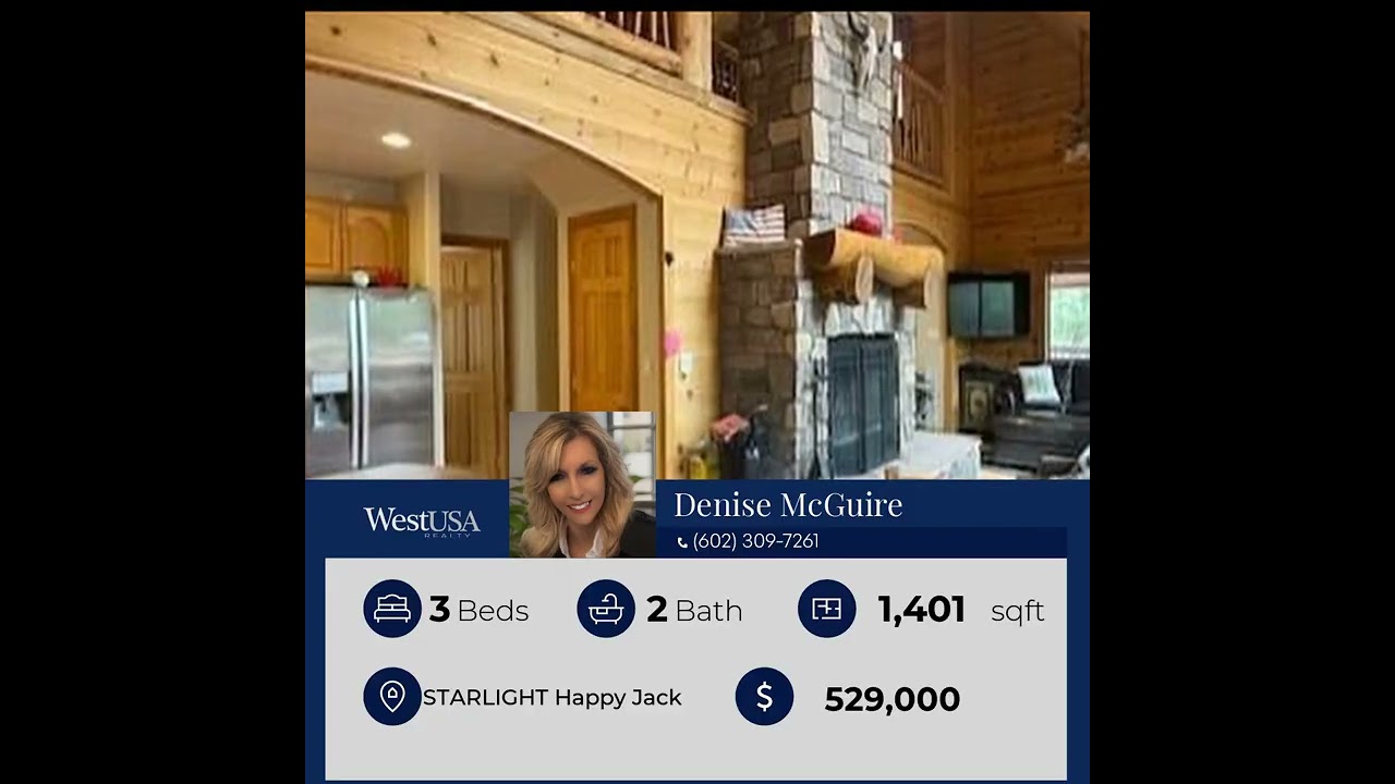 Check out my listing
Address: 4780 STARLIGHT Drive, Happy Jack AZ 86024