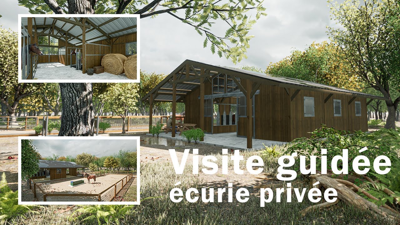 Une écurie privée nichée dans les bois