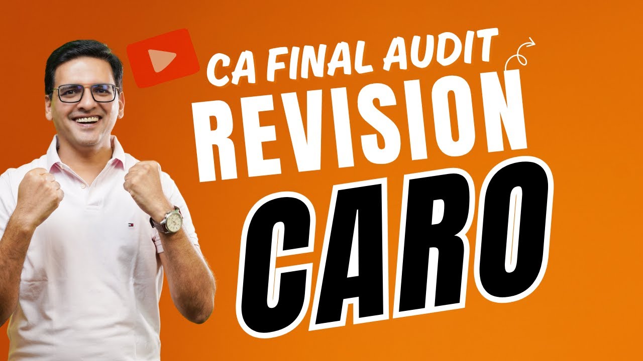 CA Final Audit CARO 2020
