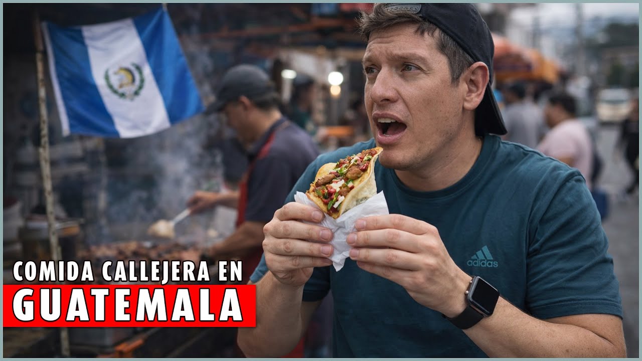 🇬🇹 Probando COMIDA CALLEJERA en GUATEMALA por primera vez