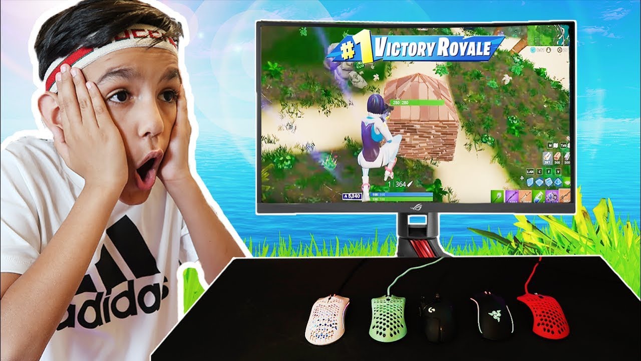 Every Death My Little Brother Switches His Mouse In Fortnite!
