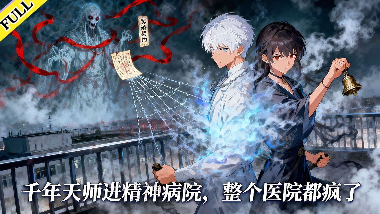 【FULL】《千年天師進精神病院，整個醫院都瘋了》完整版！小夥被當成瘋子送進醫院，結果醫院開始鬧鬼。子母怨靈索命，詭異鈴鐺現世，水神冥婚契約浮出水面。他握着醫生的手：我不是來看病的，是來帶你捉鬼的！