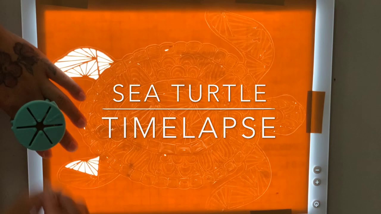 Sea turtle mandala | TIMELAPSE