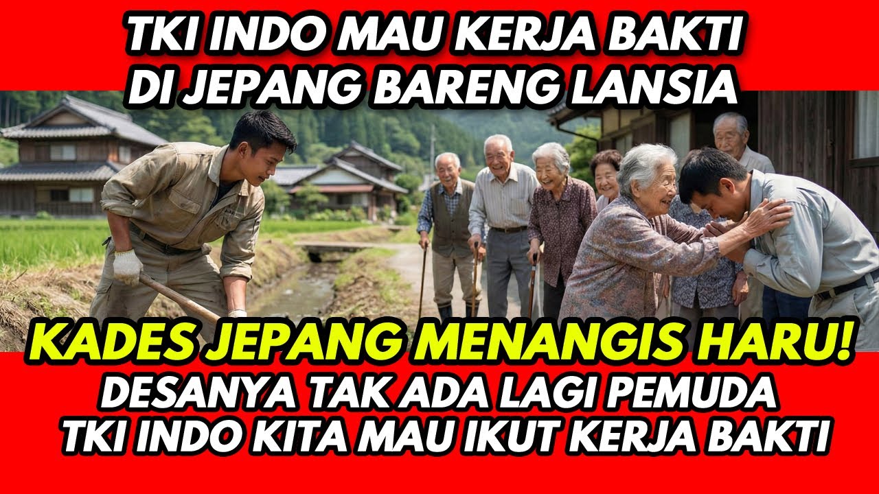 Kepala Desa Jepang Menangis! Tak Menyangka TKI Indonesia Lakukan Hal Ini pada Lansia di Desanya