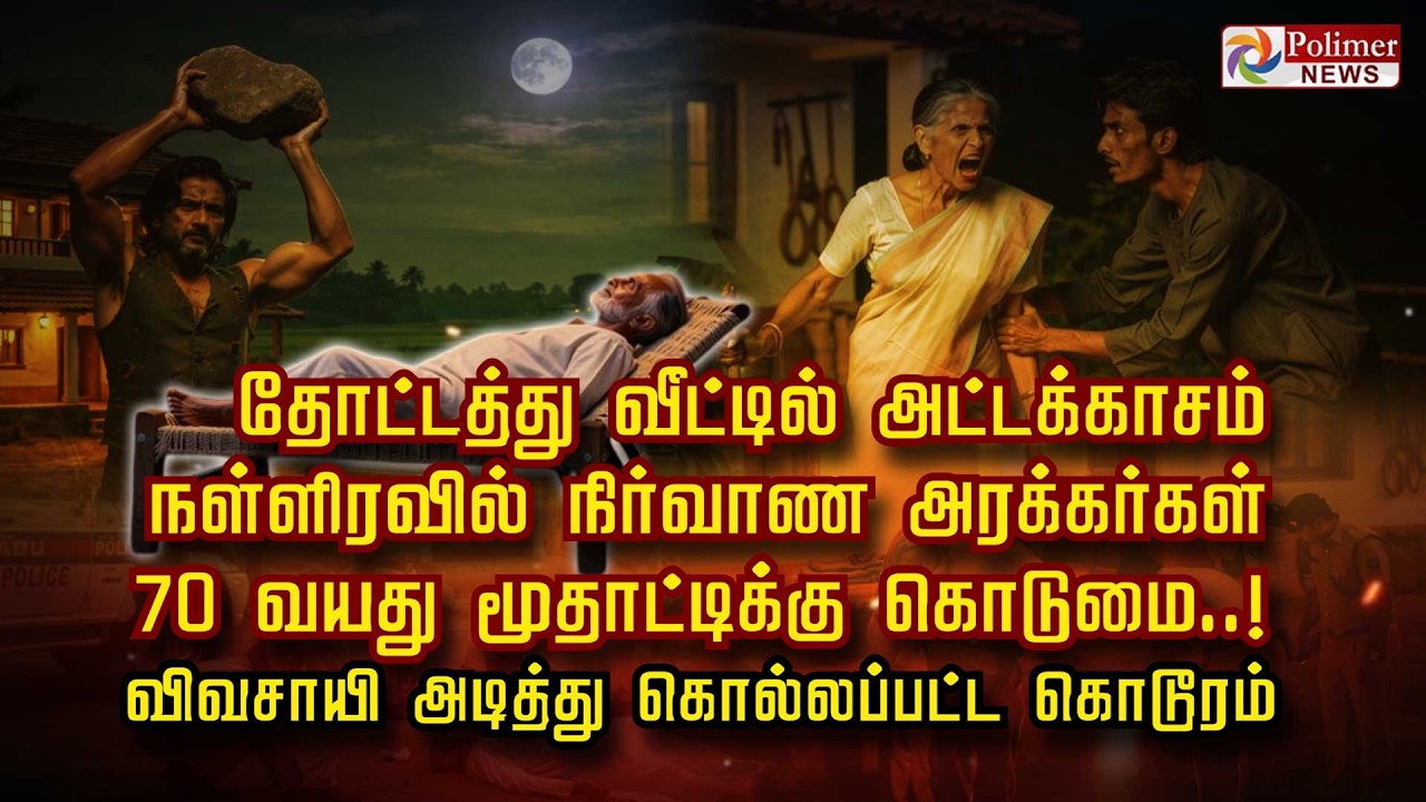 தோட்டத்து வீட்டில் அட்டகாசம் நள்ளிரவில் நிர்வாண அரக்கர்கள் 70 வயது மூதாட்டிக்கு கொடுமை..!
