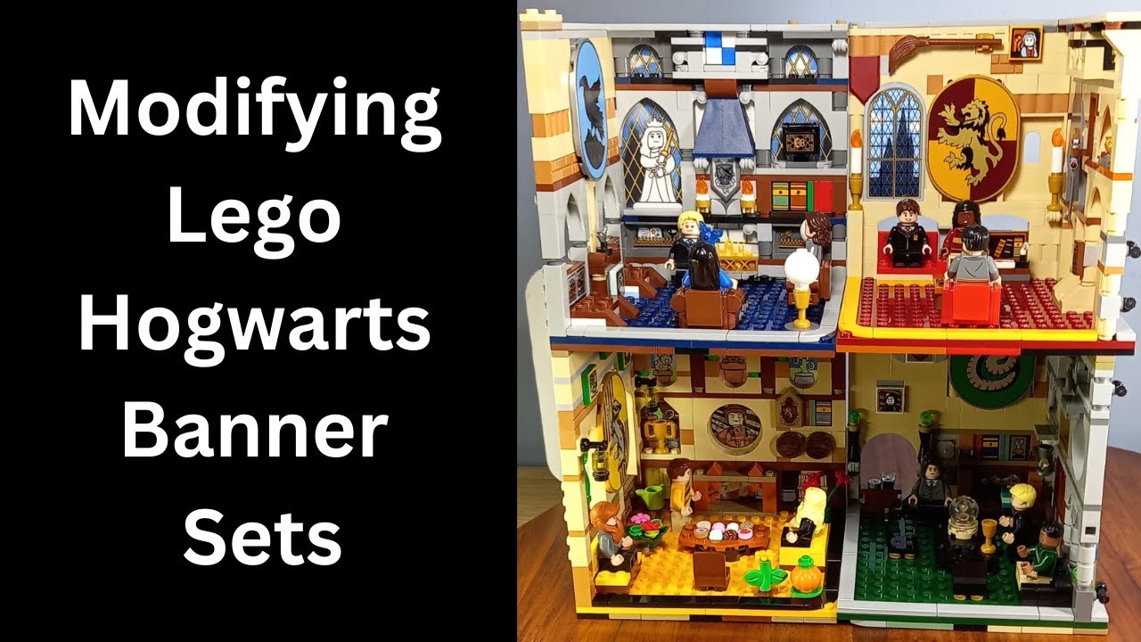 Modifying Lego Hogwarts Banner Sets
