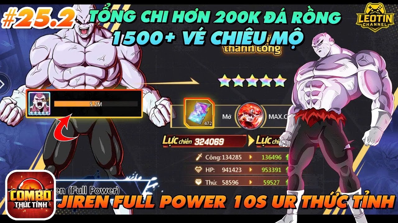 COMBO THỨC TỈNH -#25.2 JIREN FULL POWER 10S UR - SỰ DAI DẲNG LÌ LỢM ĐẾN TỪ SIÊU CHIẾN BINH VŨ TRỤ 11