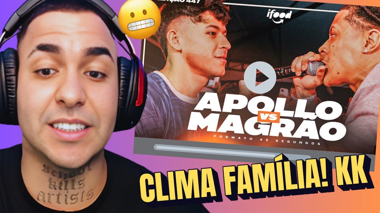 KANT REAGE A (PEGOU FOGO! 🔥) APOLLO X MAGRÃO | SEGUNDA FASE | BDA 447 (EDIÇÃO 45 SEGUNDOS)