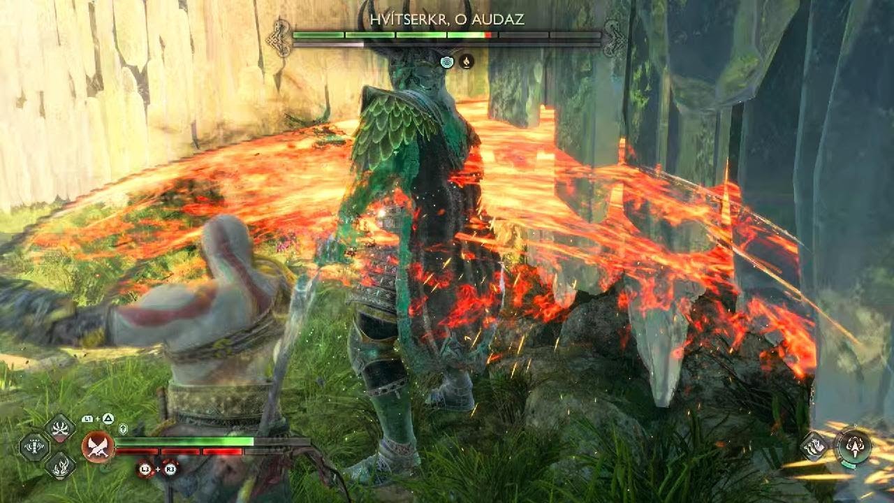 God of War Ragnarök descendo a lenha no Berserker part 5