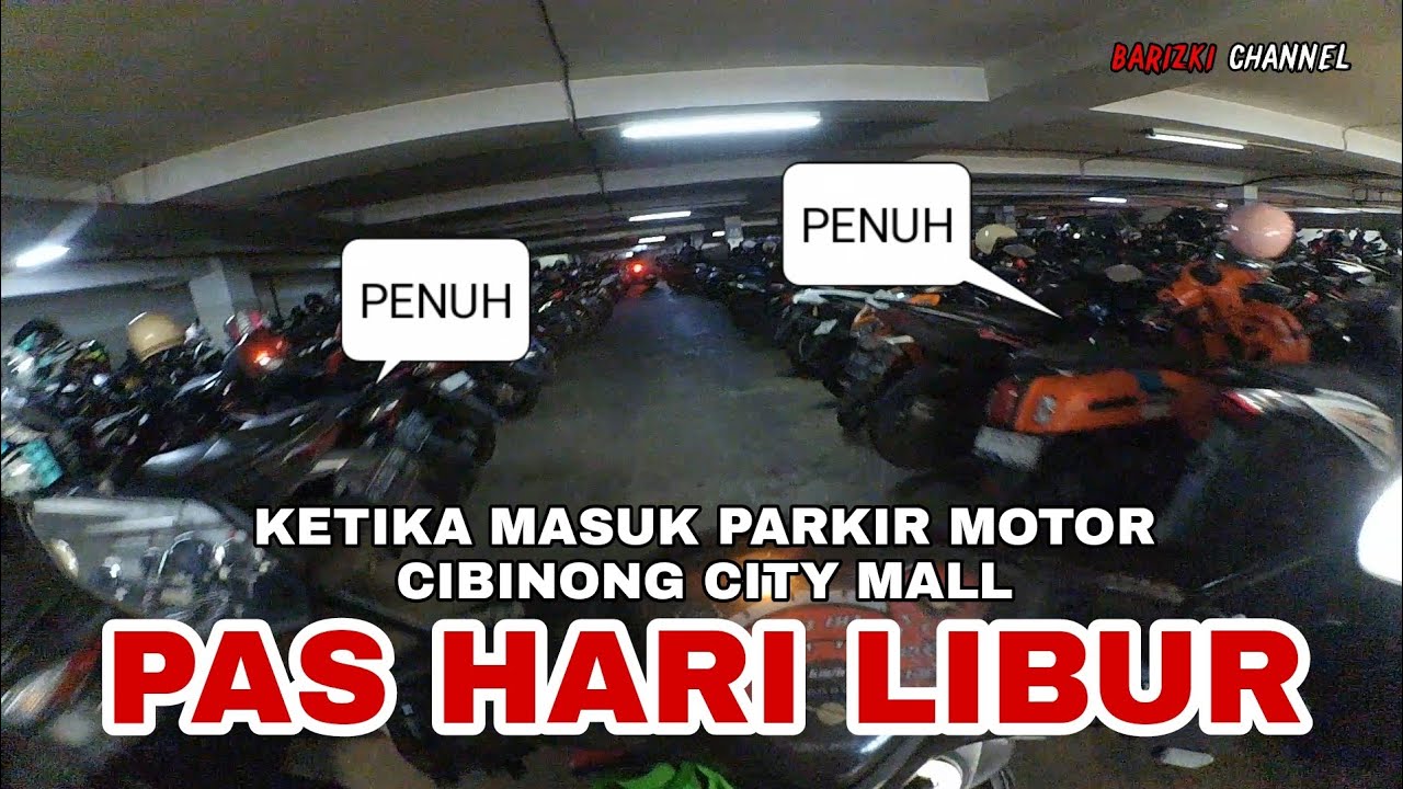 TUTOR MASUK PARKIR MOTOR CIBINONG CITY MALL PAS HARI LIBUR || Motovlog Indonesia