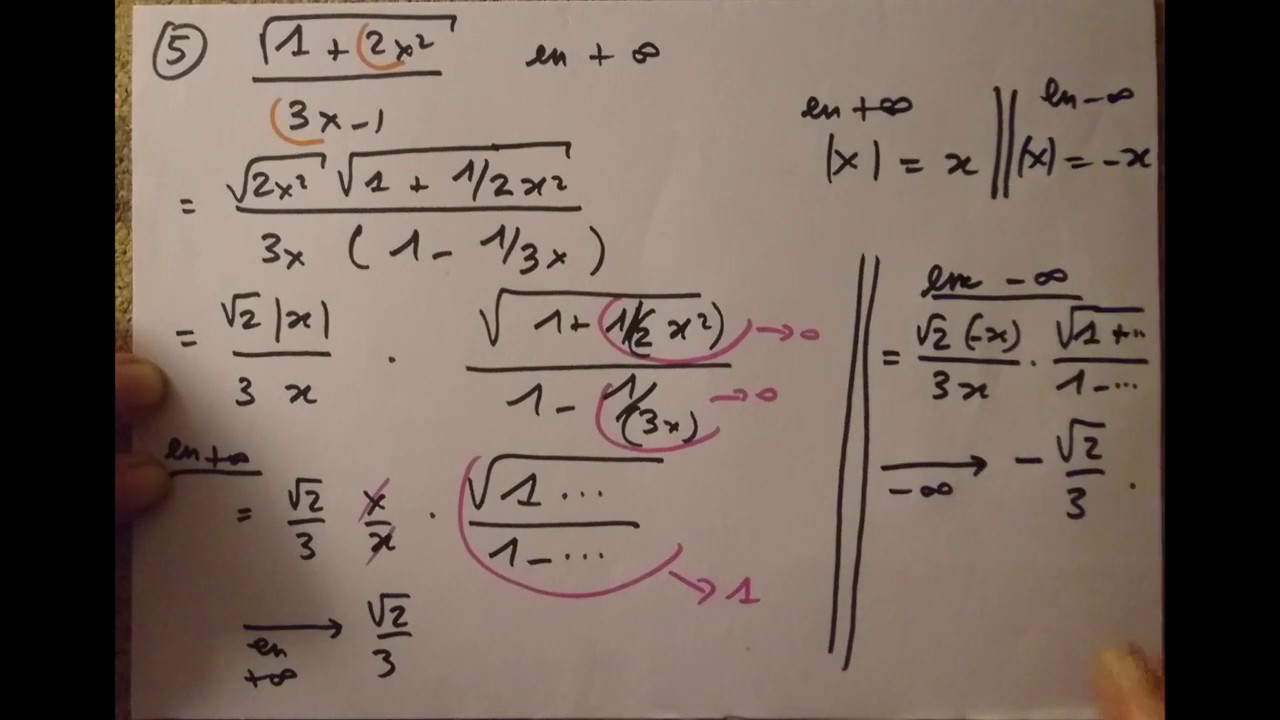 Lever les formes indéterminées en factorisant dans des fractions, cinq exemples Limites L1 Analyse